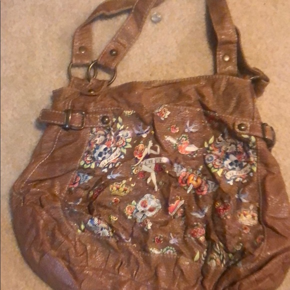 Tattoo themed Marc Ecko RED bag - Picture 1 of 2